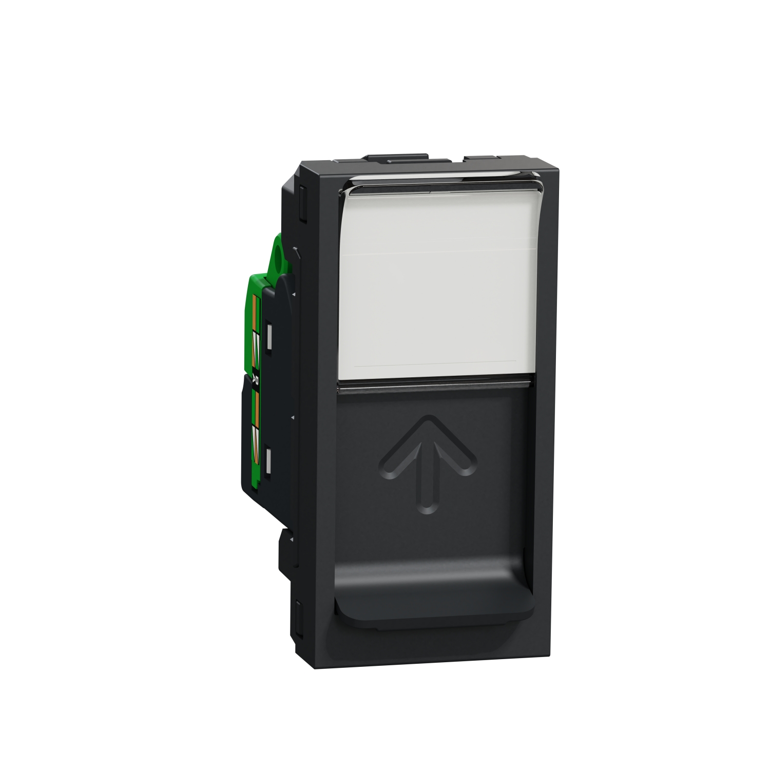 Розетка RJ45, кат. 6A FTP, 1M, антрацит - SCHNEIDER ELECTRIC New Unica NU344854