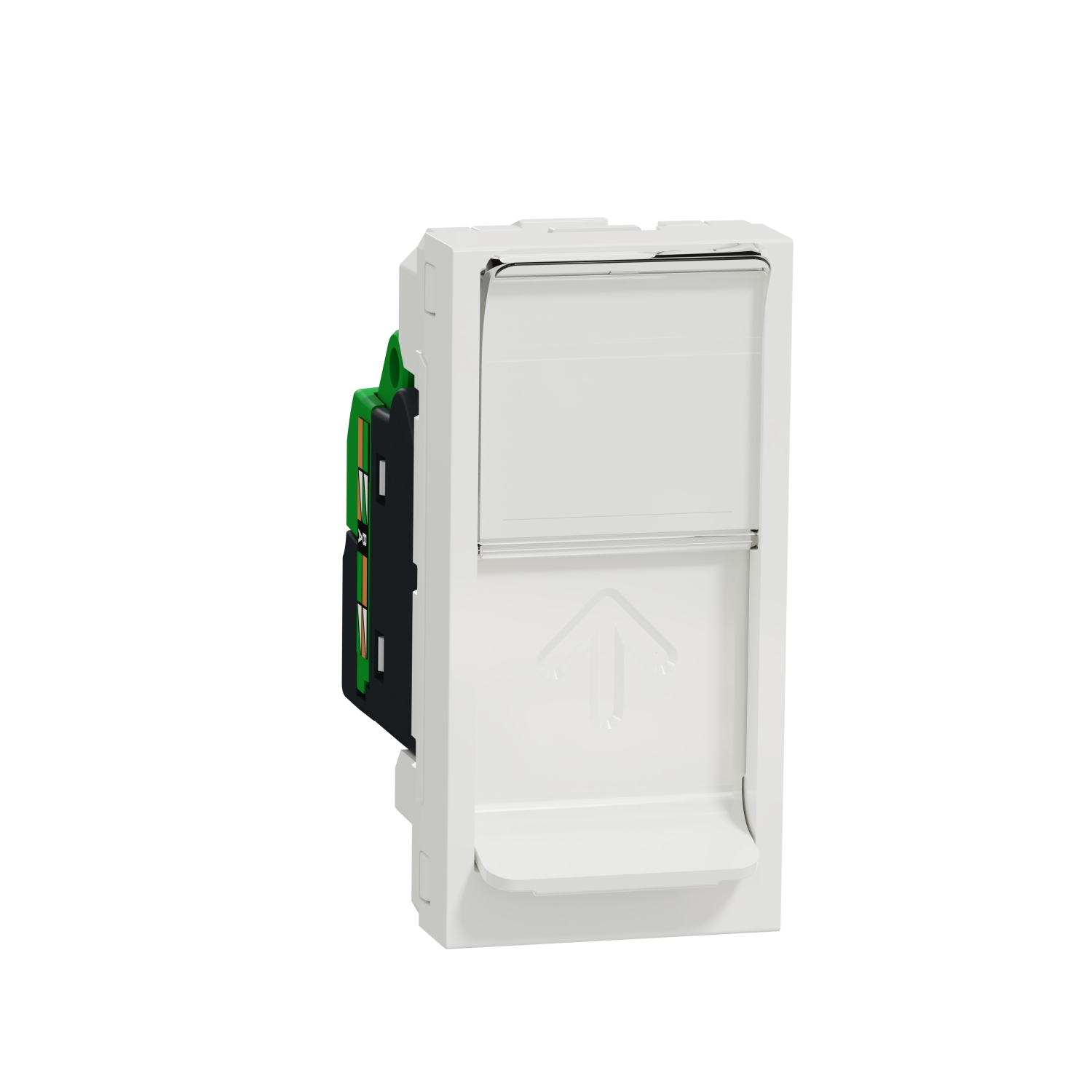 Розетка RJ45, кат. 6 UTP, 1M, бял - SCHNEIDER ELECTRIC New Unica NU341418