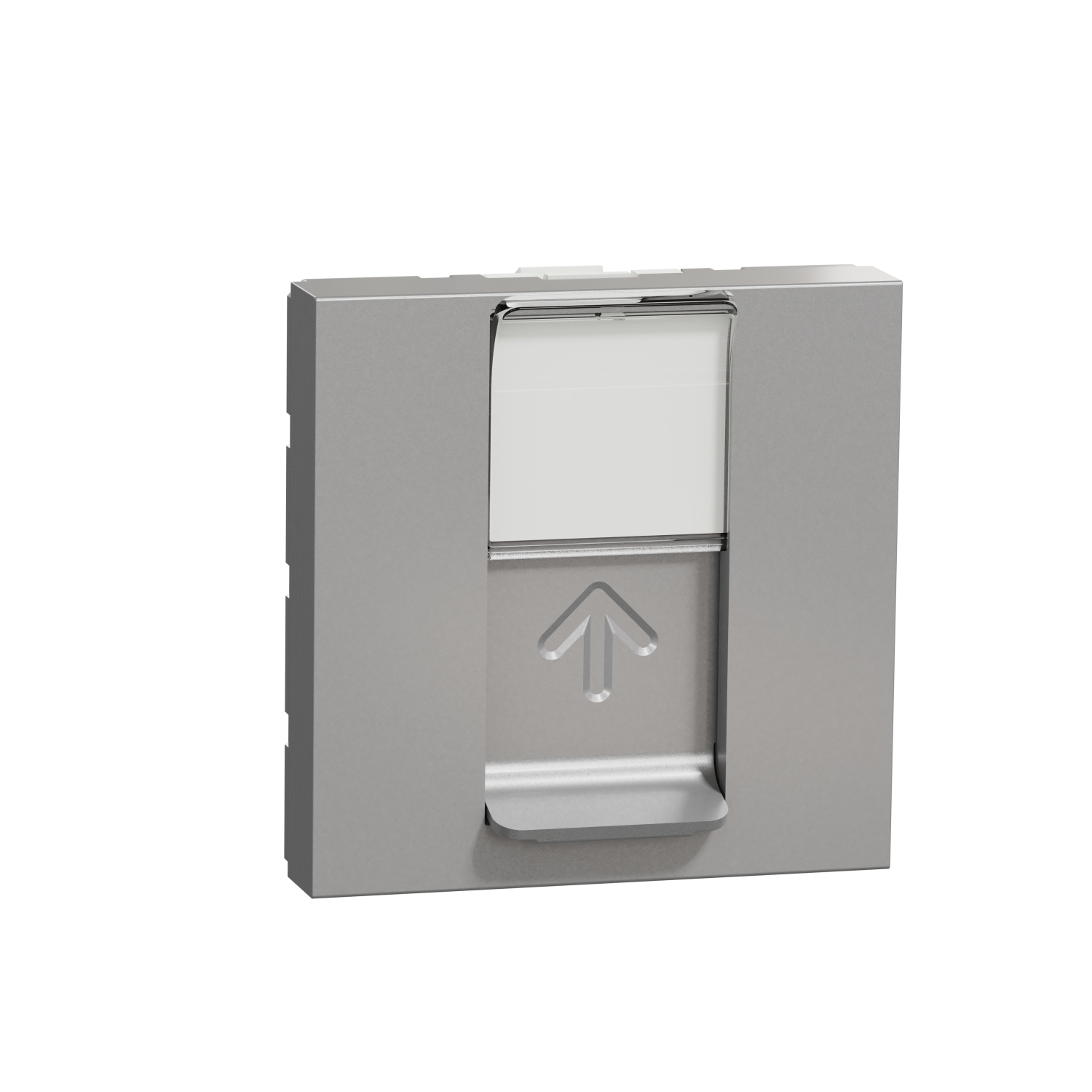 Розетка RJ45, кат. 5e UTP, 2M, алуминий - SCHNEIDER ELECTRIC New Unica NU341130