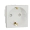 Контакт шуко с детска защита 2P+E, 16A, 2M, бял - SCHNEIDER ELECTRIC New Unica NU303718