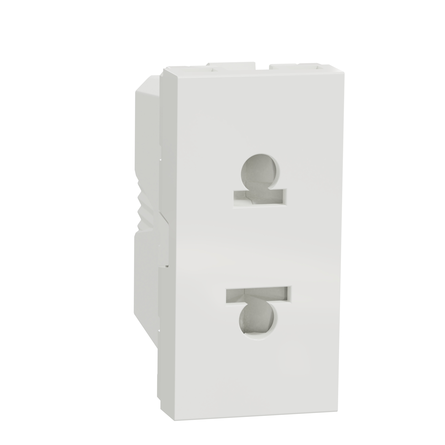 Контакт евроамерикански стандарт с детска защита 2P+E, 16A, 1M, бял - SCHNEIDER ELECTRIC New Unica NU302118