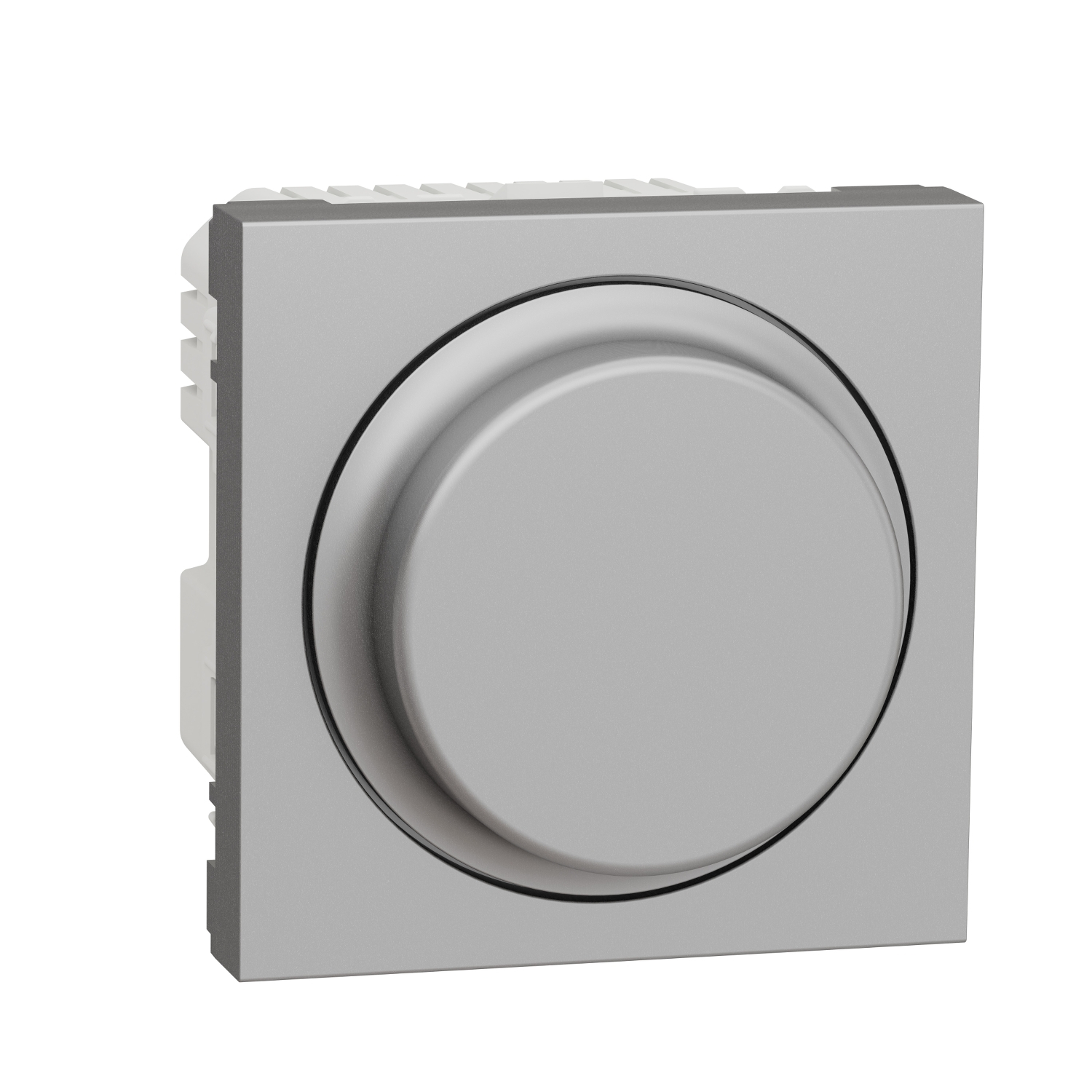 Димер с бутон 400W универсален, 2M, алуминий - SCHNEIDER ELECTRIC New Unica NU351430