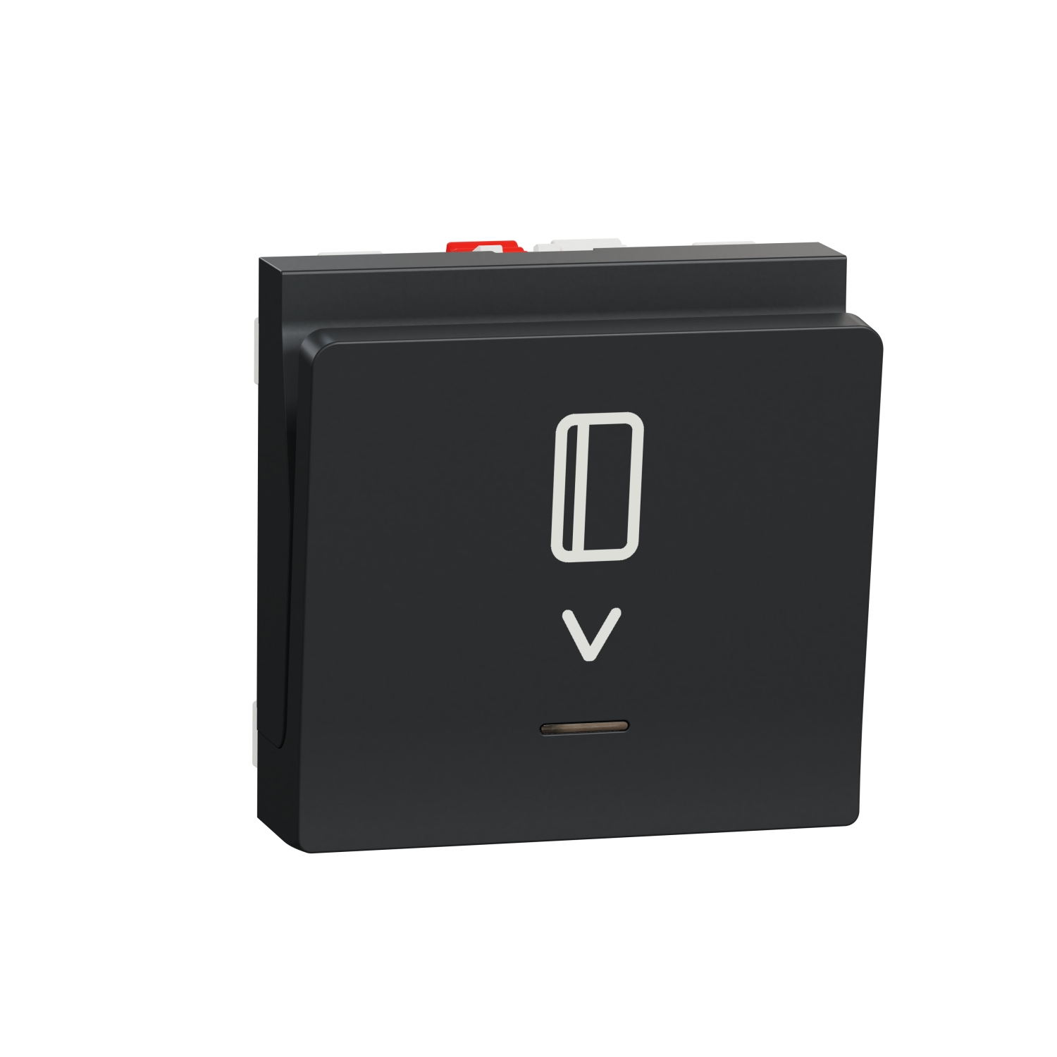 Ключ за управление с карта 10A, 230V, 2M, антрацит - SCHNEIDER ELECTRIC New Unica NU328354