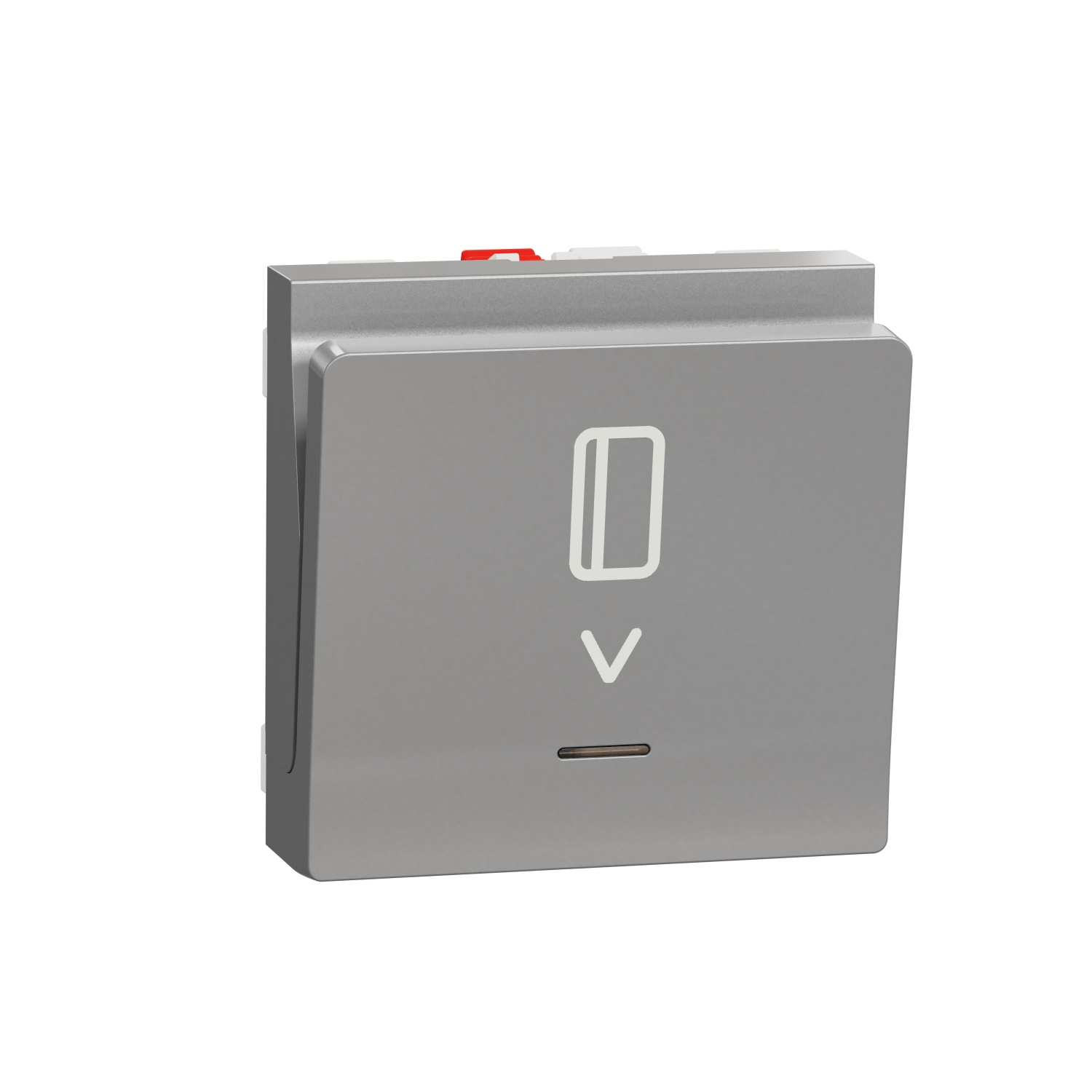 Ключ за управление с карта 10A, 230V, 2M, алуминий - SCHNEIDER ELECTRIC New Unica NU328330
