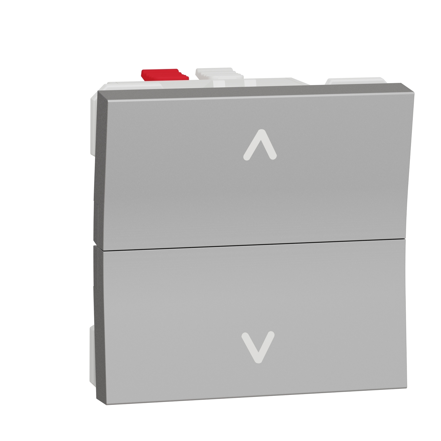 Бутон за управление на щори 6A, 2M, алуминий - SCHNEIDER ELECTRIC New Unica NU320730