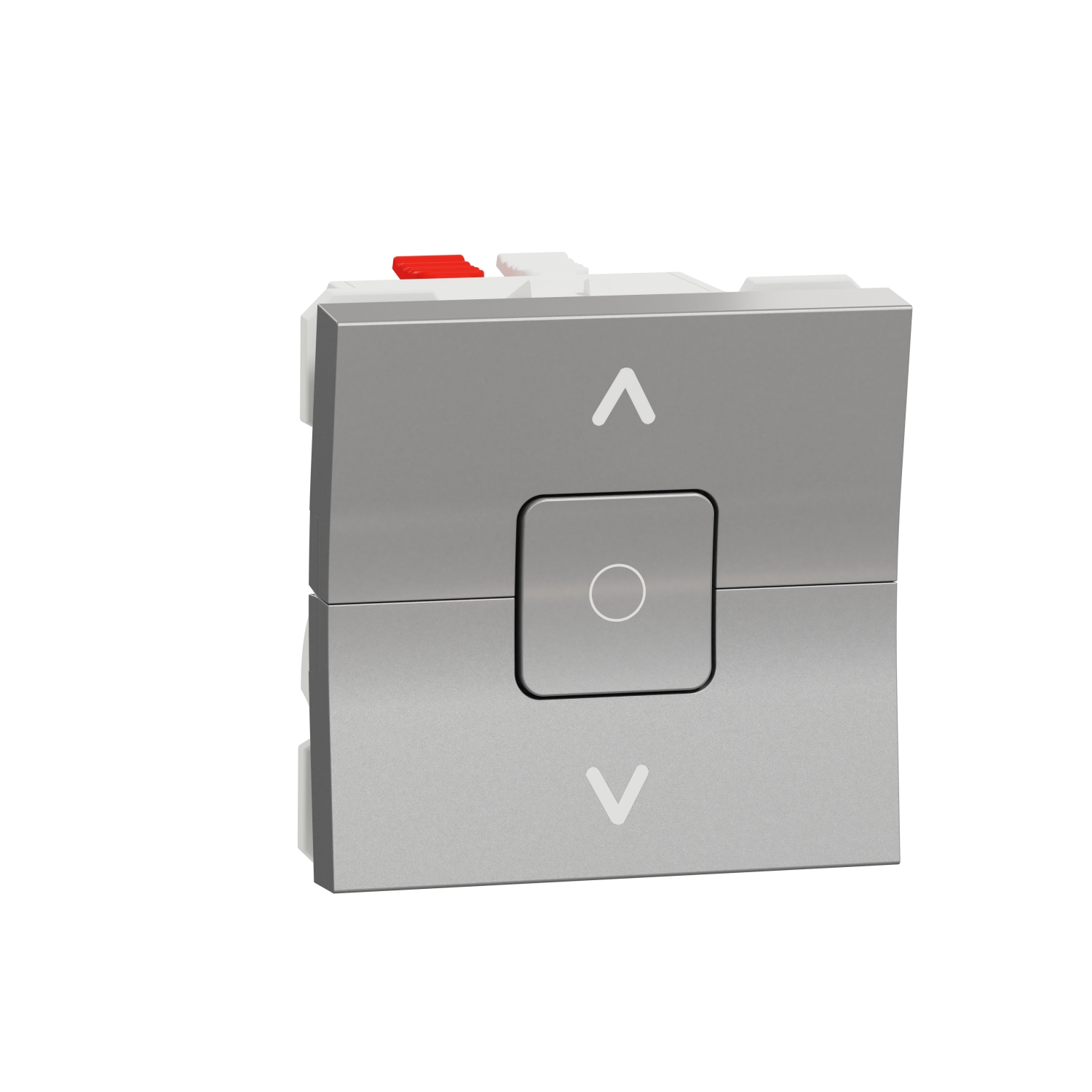 Ключ за управление на щори 6A, 2M, алуминий - SCHNEIDER ELECTRIC New Unica NU320830