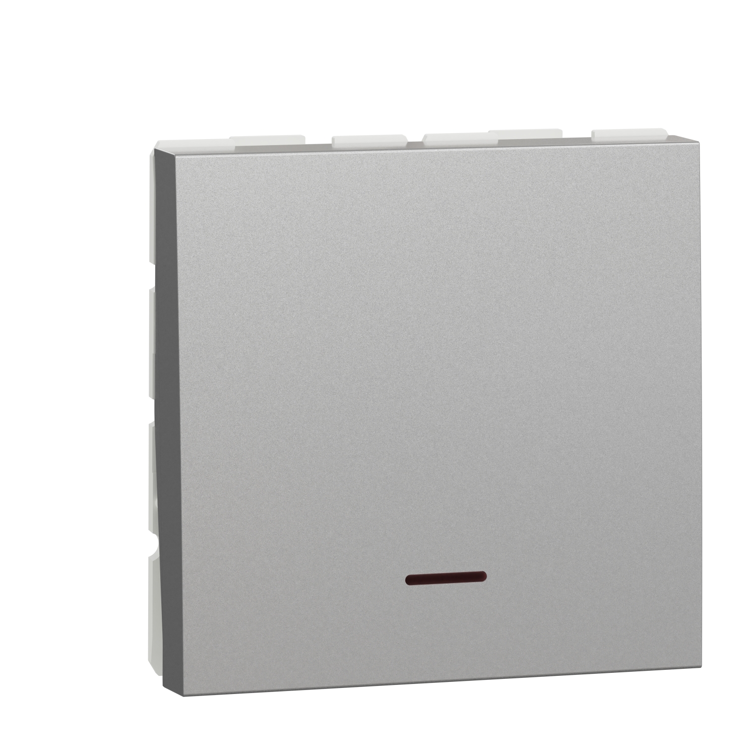 Двуполюсен ключ със светлинен индикатор 30A, 2M, алуминий - SCHNEIDER ELECTRIC New Unica NU323230S