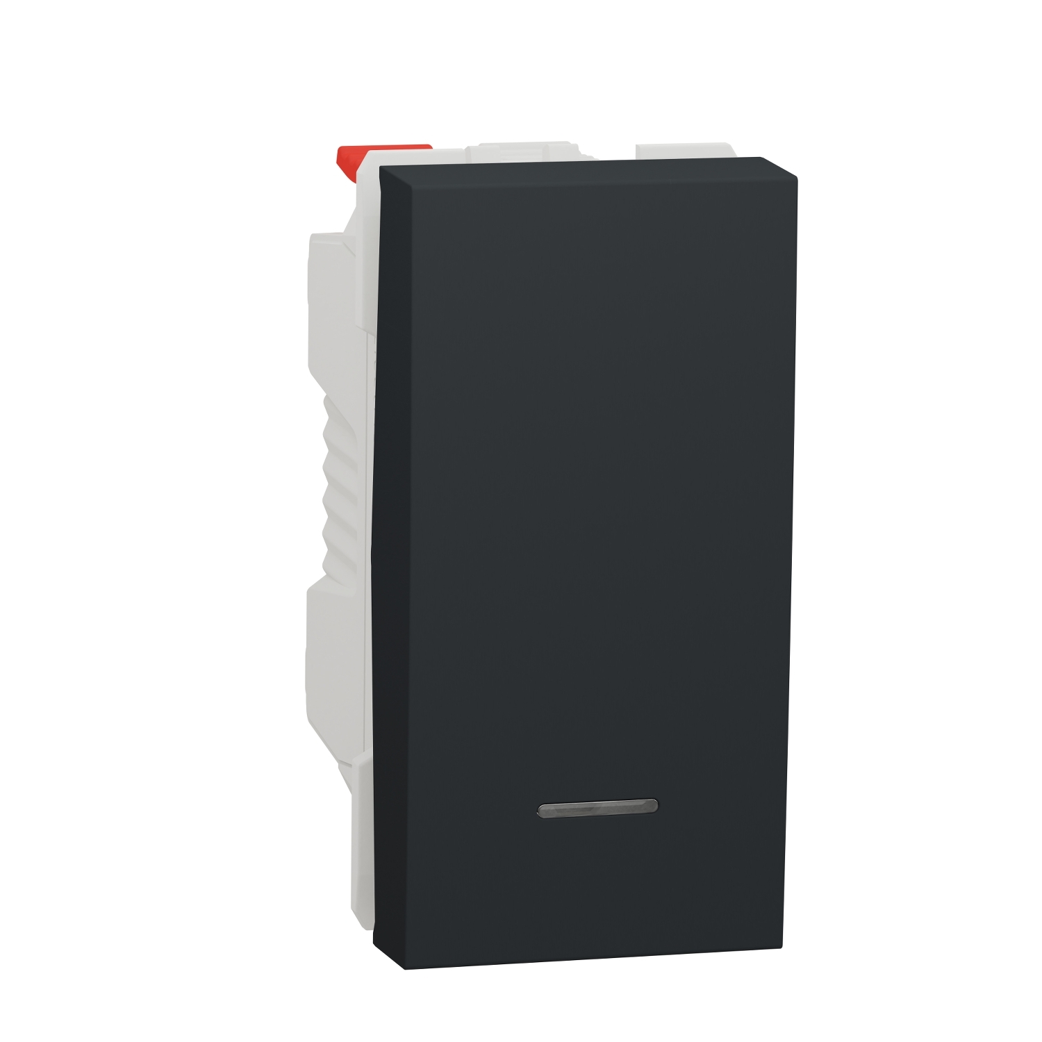 Еднополюсен бутон със светлинен индикатор 10A, 1M, антрацит - SCHNEIDER ELECTRIC New Unica NU310654N