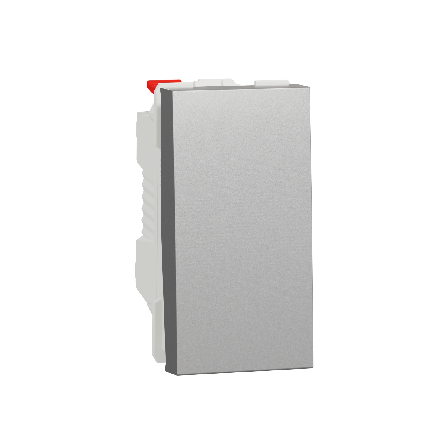 Еднополюсен бутон 10A, 1M, алуминий - SCHNEIDER ELECTRIC New Unica NU310630