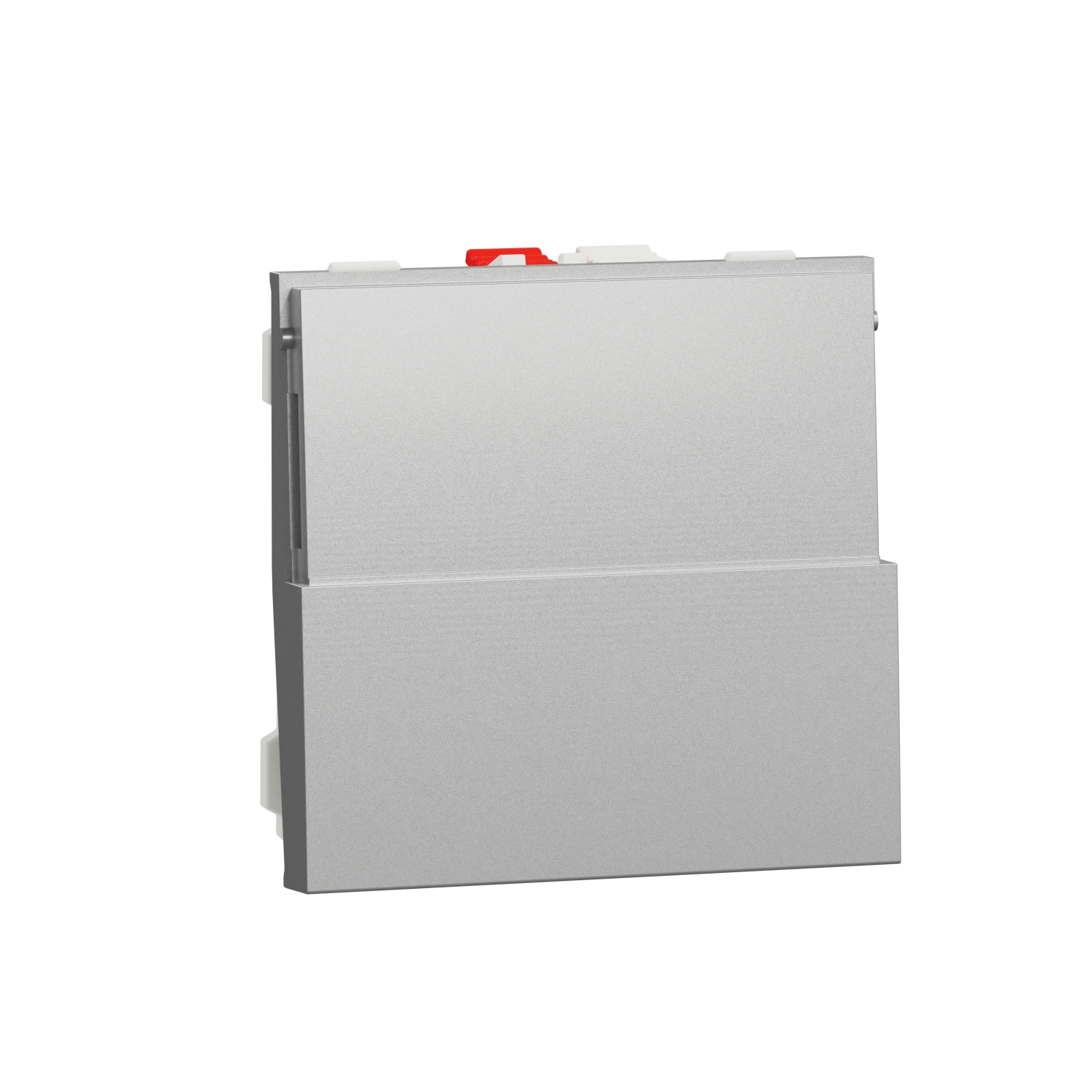 Еднополюсен бутон НО/НЗ с държач за етикет 10A, 2M, алуминий - SCHNEIDER ELECTRIC New Unica NU324630