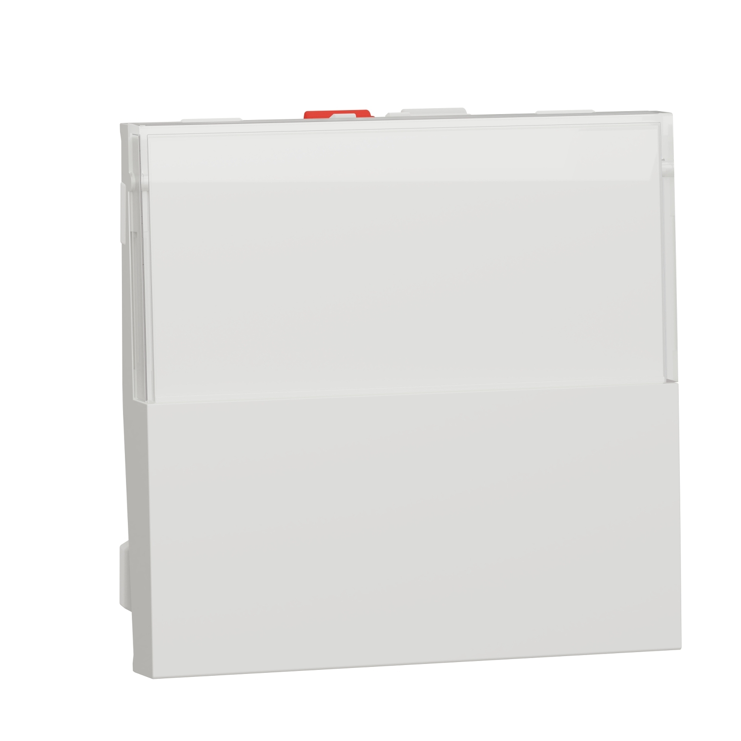 Еднополюсен бутон НО/НЗ с държач за етикет 10A, 2M, бял - SCHNEIDER ELECTRIC New Unica NU324620