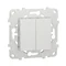 Сериен ключ с монтажна рамка, 2M, бял - SCHNEIDER ELECTRIC New Unica NU521118