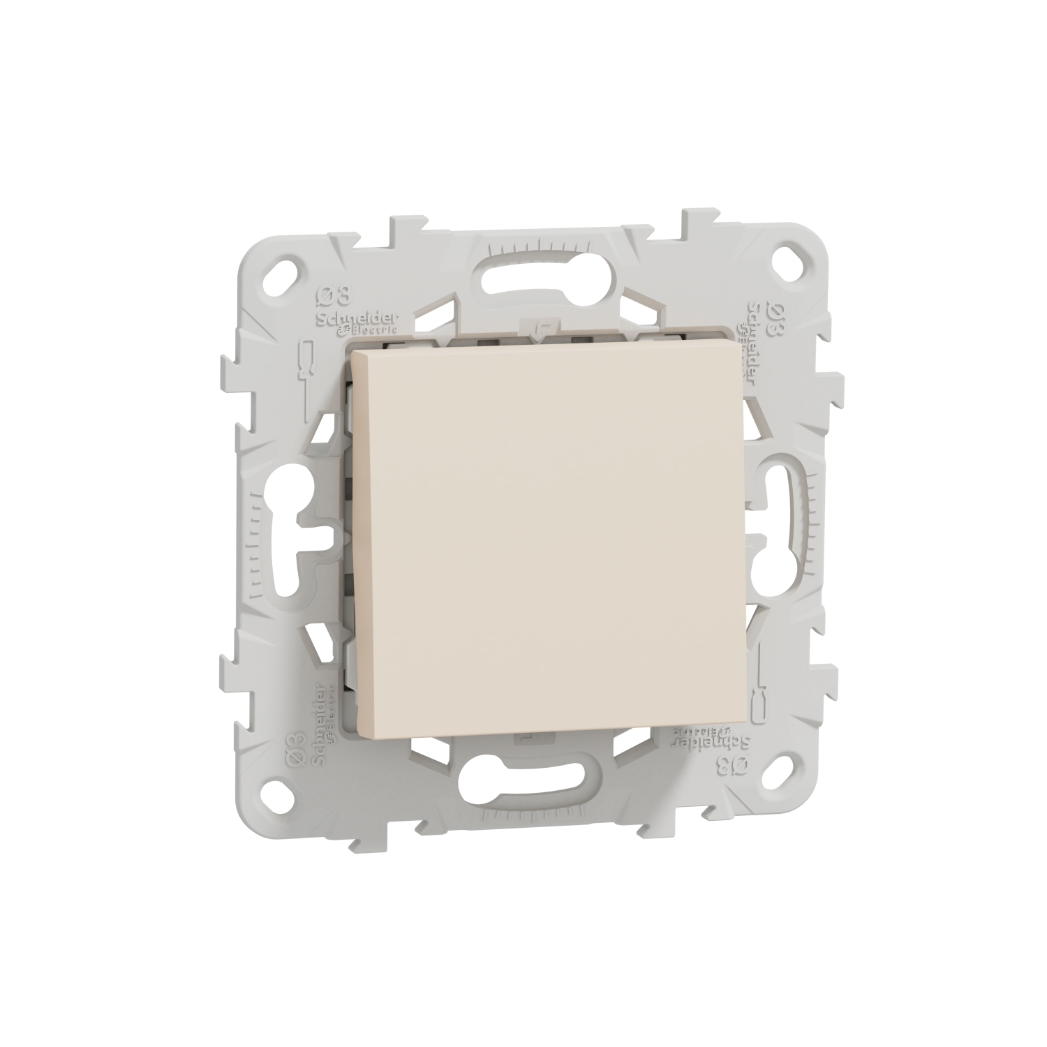 Девиаторен ключ с монтажна рамка, 2M, сл.кост - SCHNEIDER ELECTRIC New Unica NU520344
