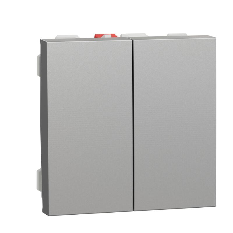 Сериен девиаторен ключ, 10A, 2M, алуминий - SCHNEIDER ELECTRIC New Unica NU321130