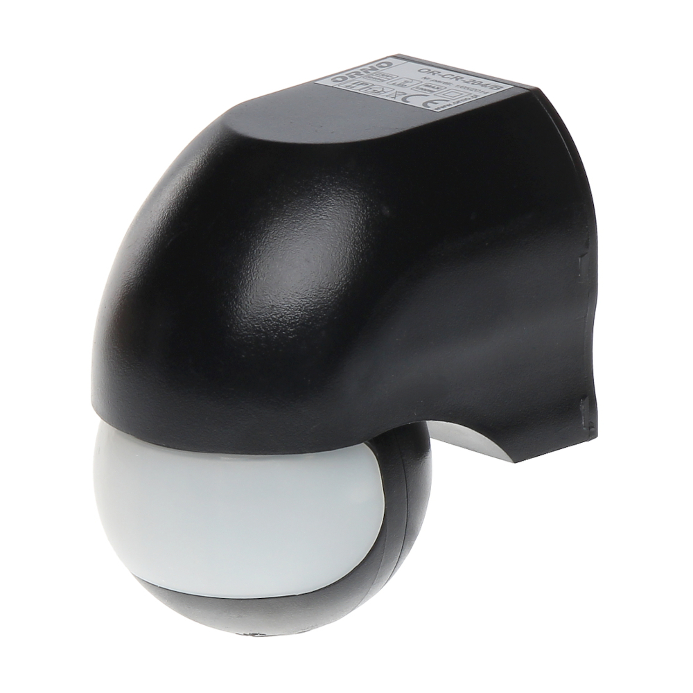 Детектор PIR открито на стена 180° IP44 (черен) - ORNO 204 OR-CR-204/B