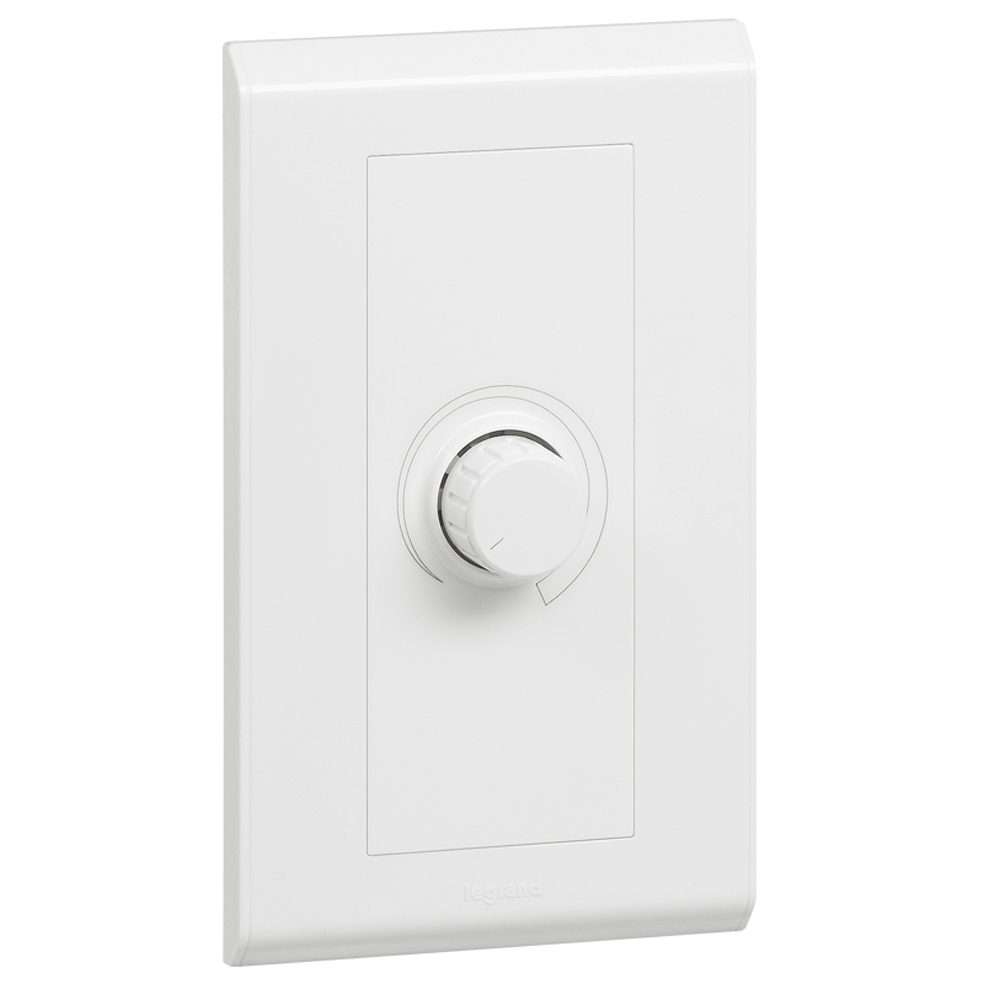 Ротативен димер 1500W, 86х146 мм Бял - Legrand Belanko 617032