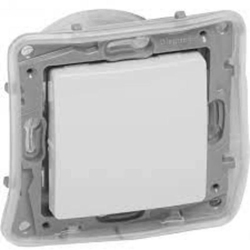 Бутон влагозащитен 6А IP44 Бял - Legrand Niloe 764515