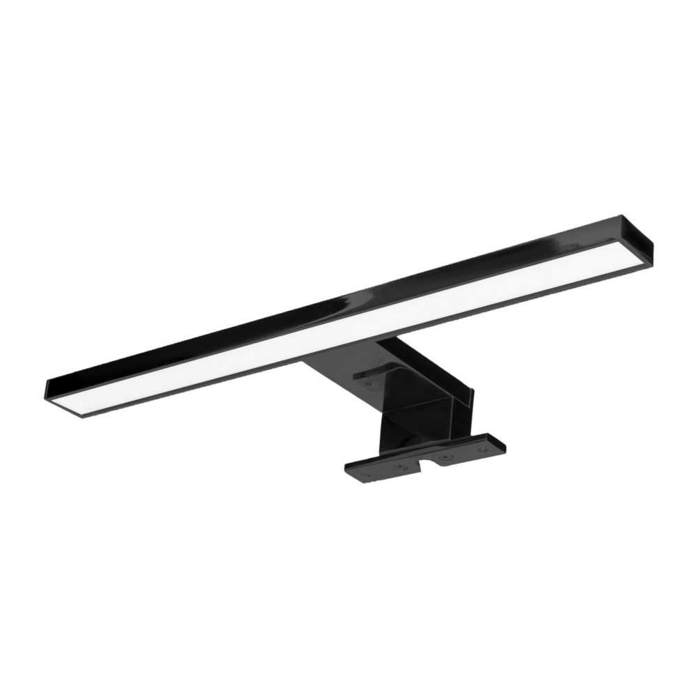 LED осветител за монтаж над огледало, 5W 320 lm 4000K, 30cm, черен - ORNO NORTES AD-OM-6104L4/B