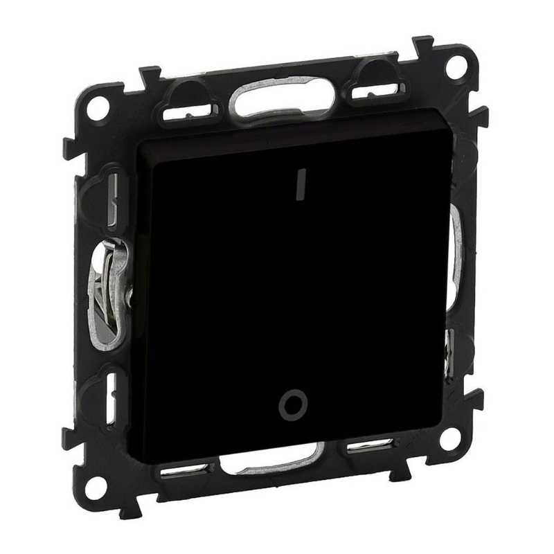Двуполюсен ключ 10A I/O Черен - Legrand Valena Life 756322