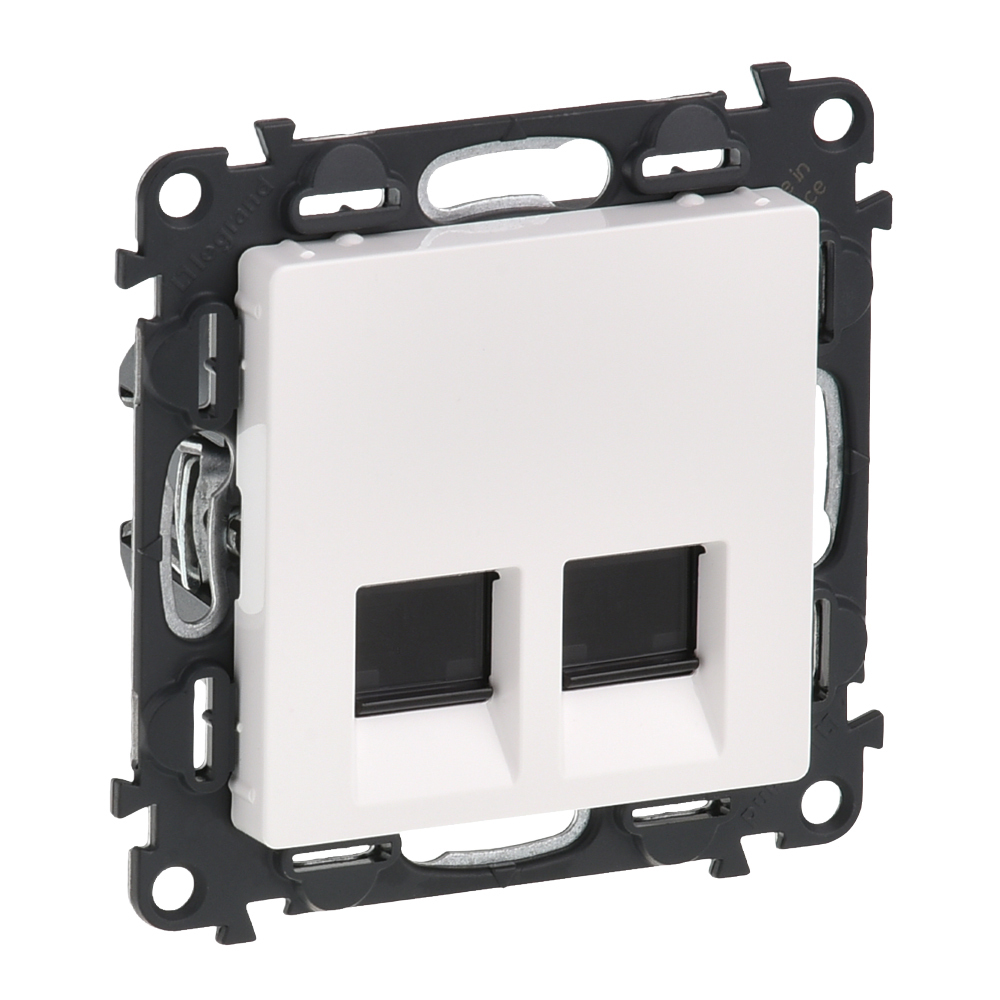 Розетка 2xRJ45 Cat. 6A STP Бял - Legrand Valena Life 753149