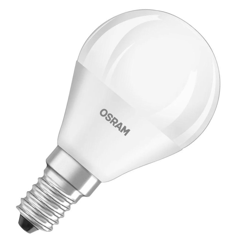 LED лампа 4,9W 470lm 2700K Ra80 цокъл E14 dim, сфера - OSRAM P CLAS P 40 FR 4.9 W/2700 K E14 LED594289