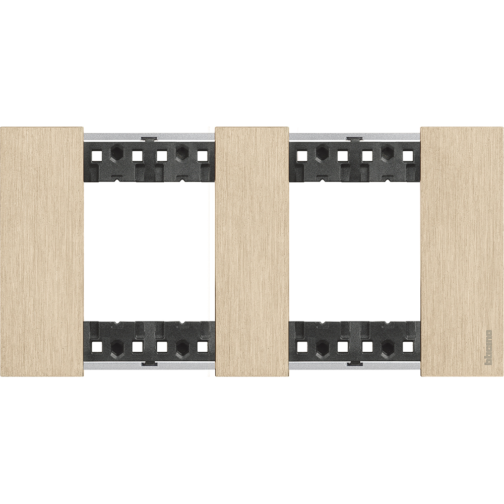 Рамка 2x2M Злато немски стандарт - bticino Living Now KA4802M2ZW