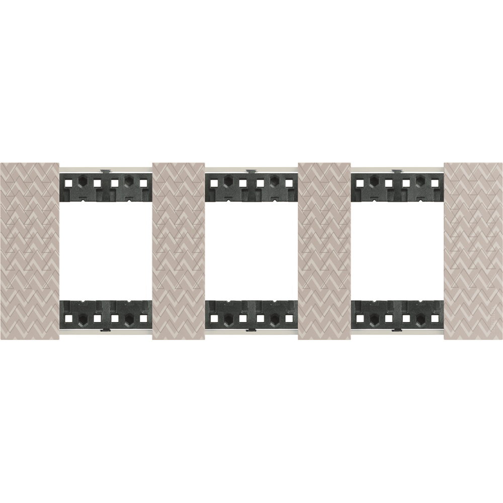 Рамка 2x2x2M Илюзия немски стандарт - bticino Living Now KA4802M3MM
