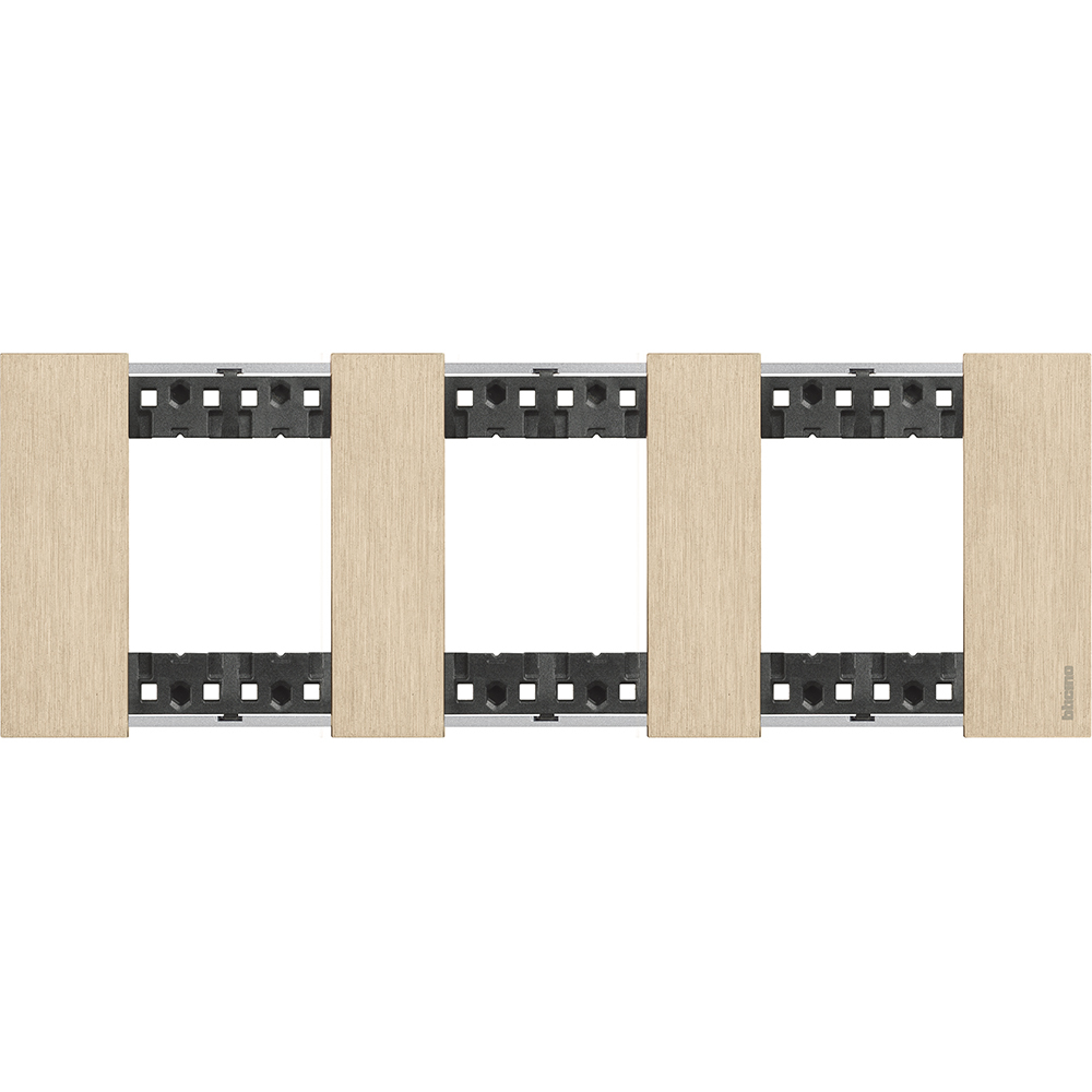 Рамка 2x2x2M Злато немски стандарт - bticino Living Now KA4802M3ZW