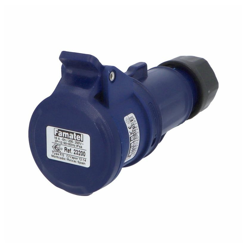 Контакт подвижен 2P+E 16A 230V IP54 - Famatel SpeedPRO FR23200