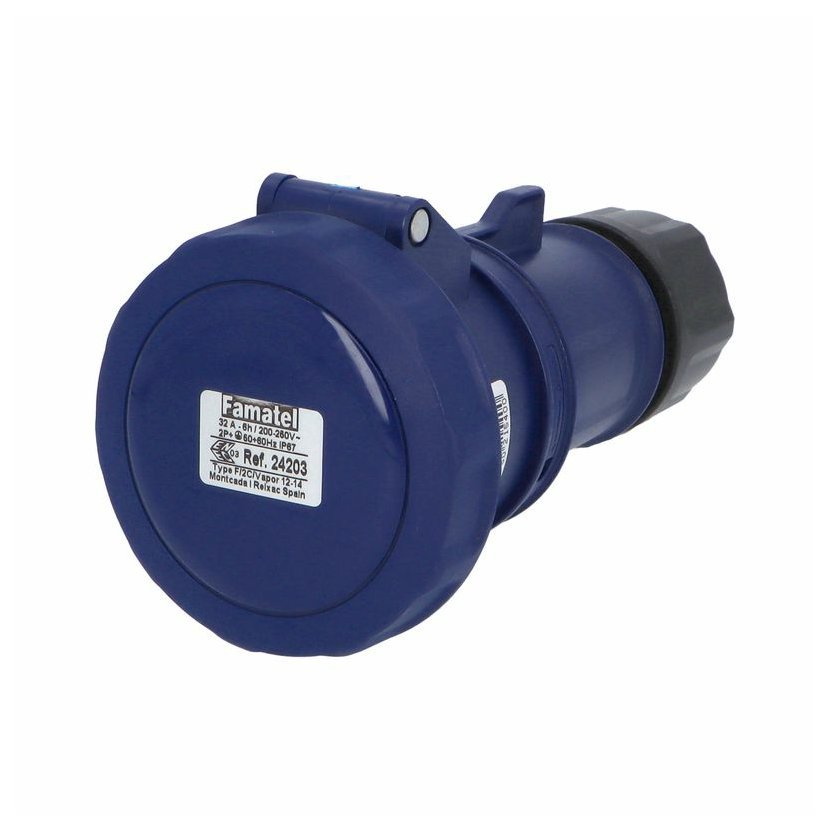 Подвижен контакт 2P+E 32A 230V IP67 - Famatel SpeedPRO FR24203