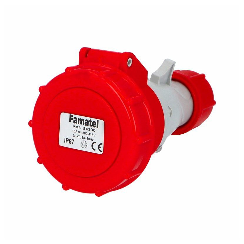 ПОдвижен контакт 3P+E 16A 400V IP67 - Famatel SpeedPRO FR24300