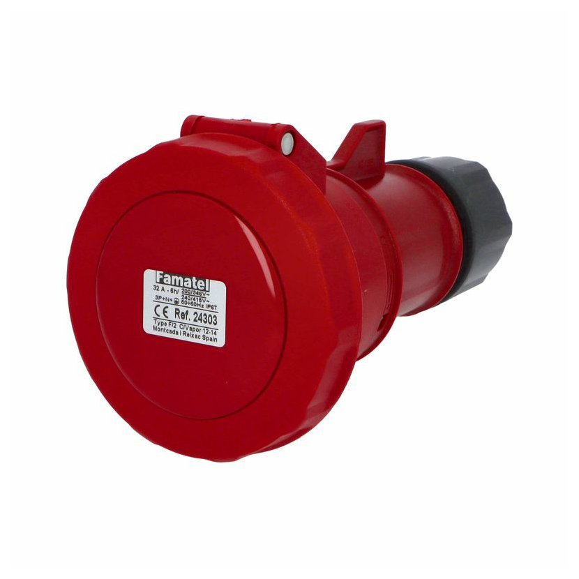 Контакт подвижен 3P+N+E 32A 400V IP67 - Famatel SpeedPRO FR24303