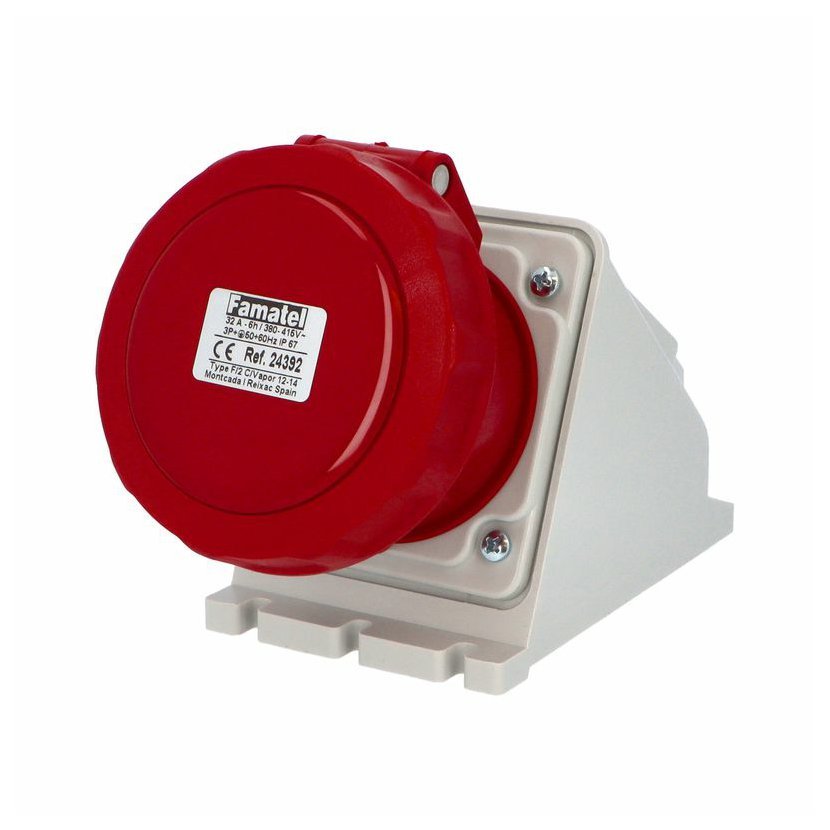 Контакт открит монтаж  3P+E 32A 400V IP67 - Famatel SpeedPRO FR24392