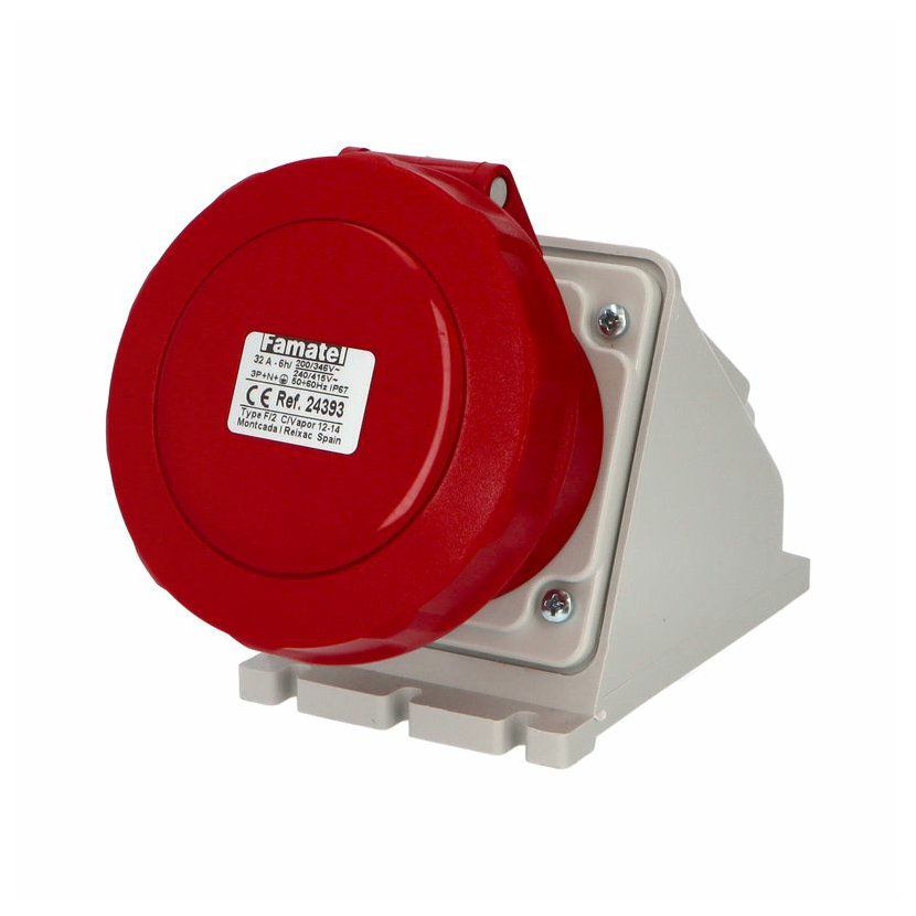 Контакт открит монтаж 3P+N+E 32A 400V IP67 - Famatel SpeedPRO FR24393