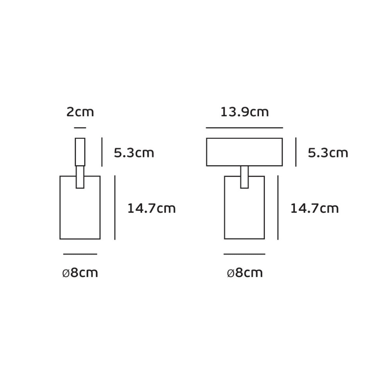 Прожектор, за монтаж на магнитна шина 25W 1870lm 3000K с zoom 15-45°, CRI>90 - VK LED VK/04381/B/ZM 71164-119721