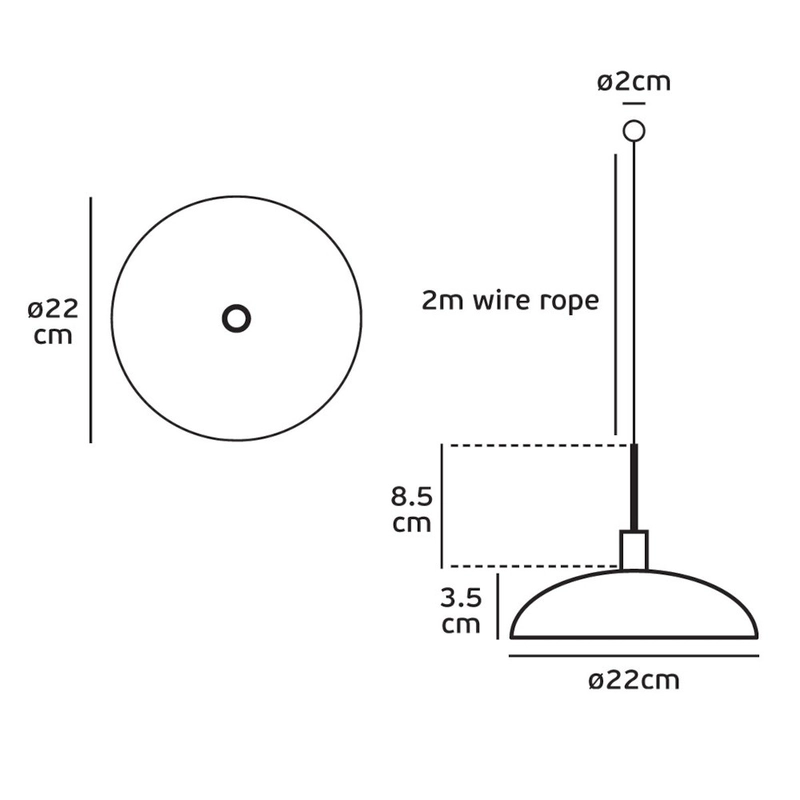 Аксесоар: окачвач за висящ монтаж за преносима лампа VK/02154/Β, цвят черен