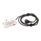 Преносим разклонител 2P+E Шуко USB 15W тип A+C, с кабел 2.5m, 2М, цвят Бял