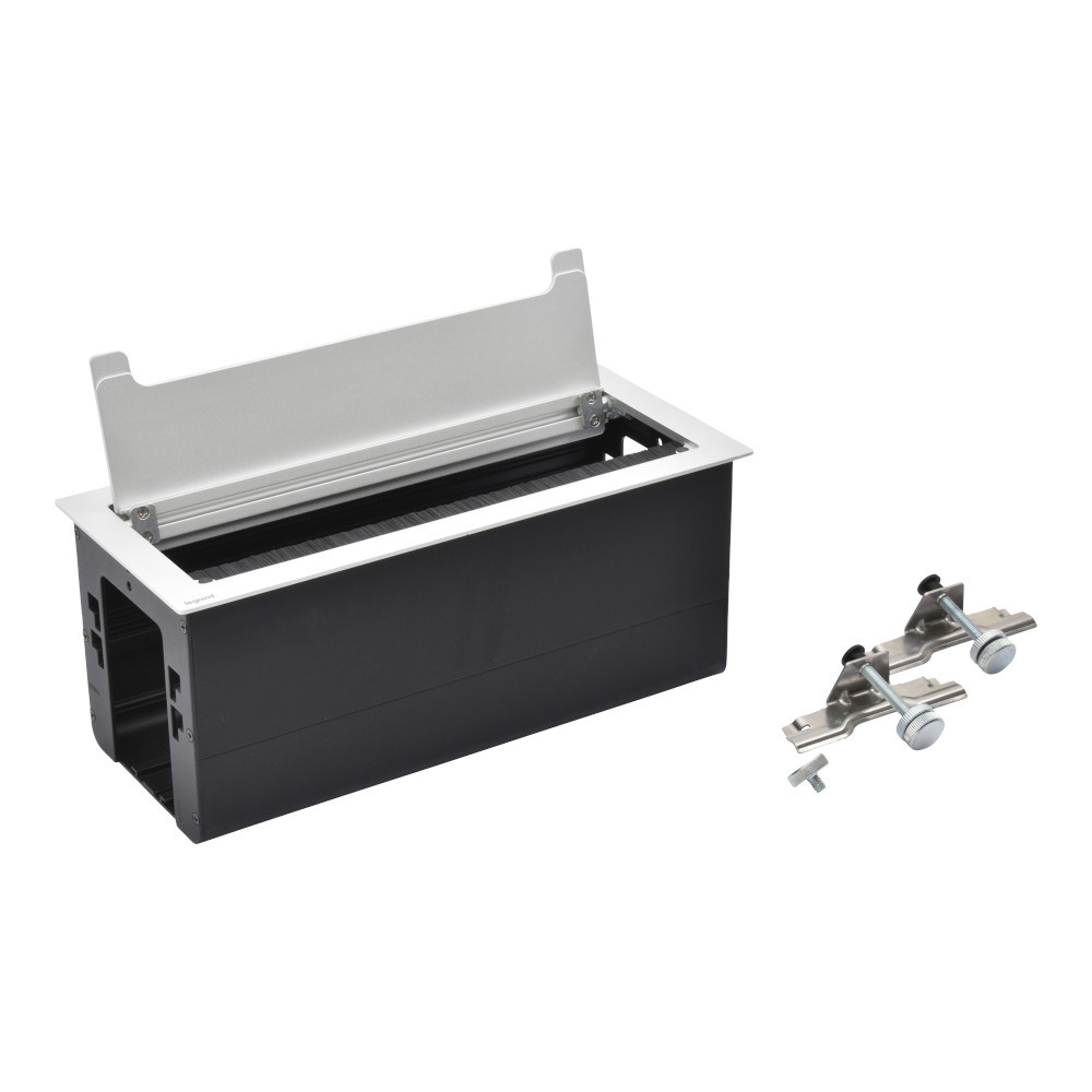 Мебелна кутия празен модул, размери 295x130mm, цвят Метал - Legrand Incara Top Access 654870