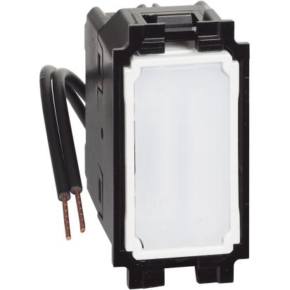 Кръстат ключ 1M 10А с LED индикатор - bticino Living Now K4004L
