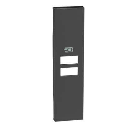 Лицев панел за Розетка 2x USB 1М за K4191AA, K4191AC, K4191CC Черен - bticino Living Now KG13C