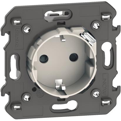 Контакт шуко 2Р+Е 16А с USB тип C 1.5A 7.5W 2M Крем - bticino Living Now KM4141USB