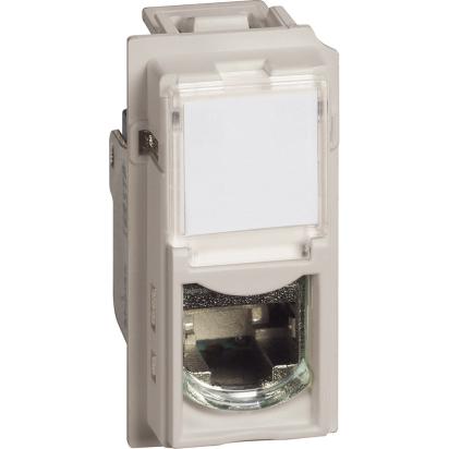 Компютърна розетка 1xRJ45 Cat. 6a STP конектор toolless IDC 1M Крем - bticino Living Now KM4279C6AS