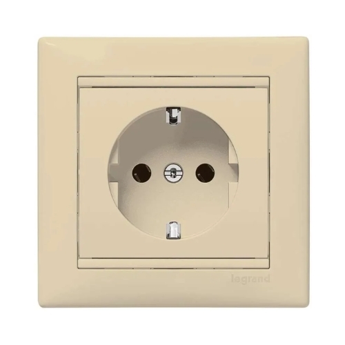 Контакт Шуко с рамка Valena Крем - Legrand Valena 774323