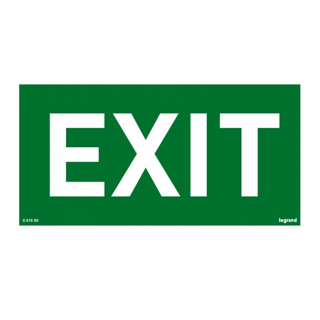Пиктограма - символ "EXIT" 200x100mm - Legrand X-light 180; X-light 360 661680