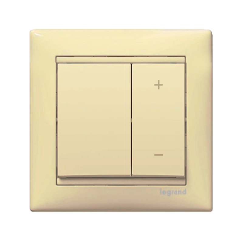Блистер Valena Димер 60 - 600W за лампи с н.ж. и халогенни 230V Крем с рамка - Legrand Valena 692723