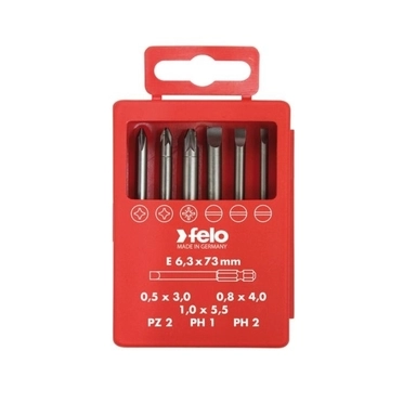 Комплект битове за електротехници FELO Profi 6 броя