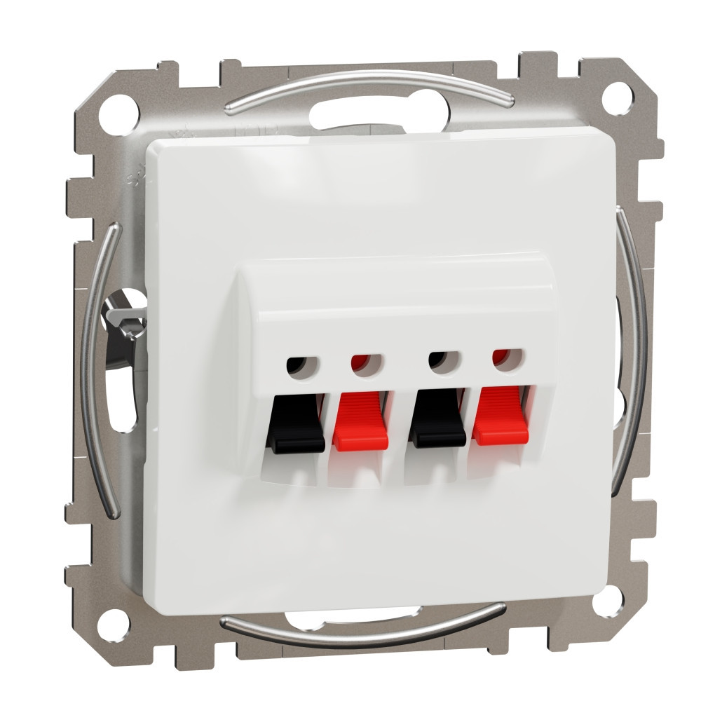 Розетка високоговорител двойна Бял  - SCHNEIDER ELECTRIC Sedna Design SDD111411