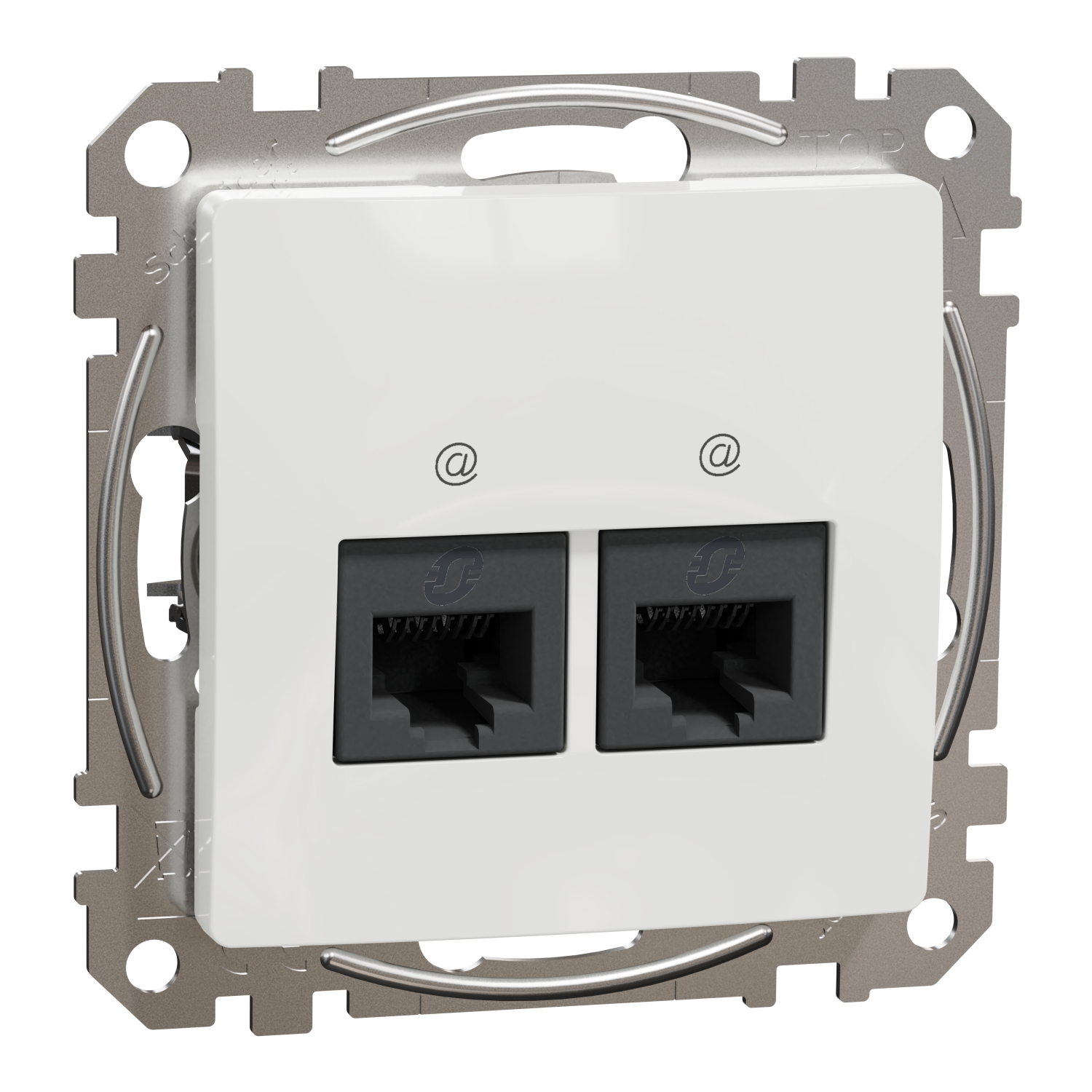Розетка 2x RJ45 UTP cat.6 Бял  - SCHNEIDER ELECTRIC Sedna Design SDD111462