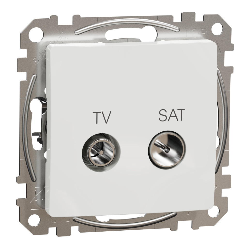 TV+SAT Розетка крайна 4dB Бял  - SCHNEIDER ELECTRIC Sedna Design SDD111471S