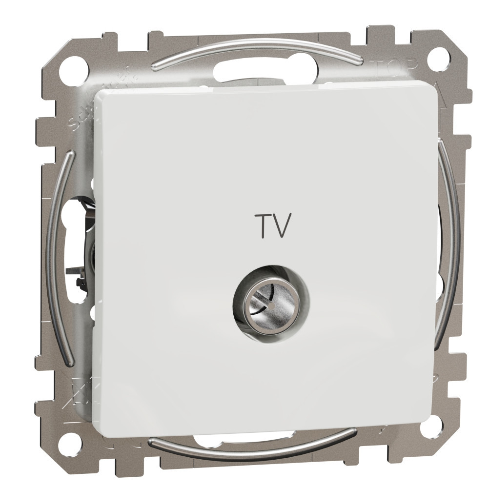 TV Розетка преходна 7dB Бял  - SCHNEIDER ELECTRIC Sedna Design SDD111474